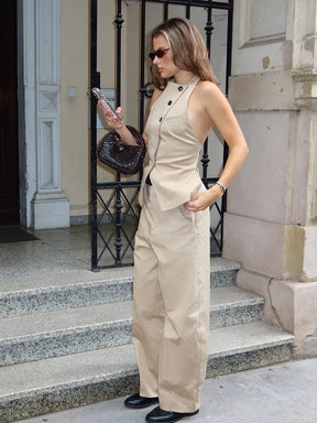 Conjunto Feminino Calça e Blusa Manga Curta Juliette – Estilo e Sofisticação