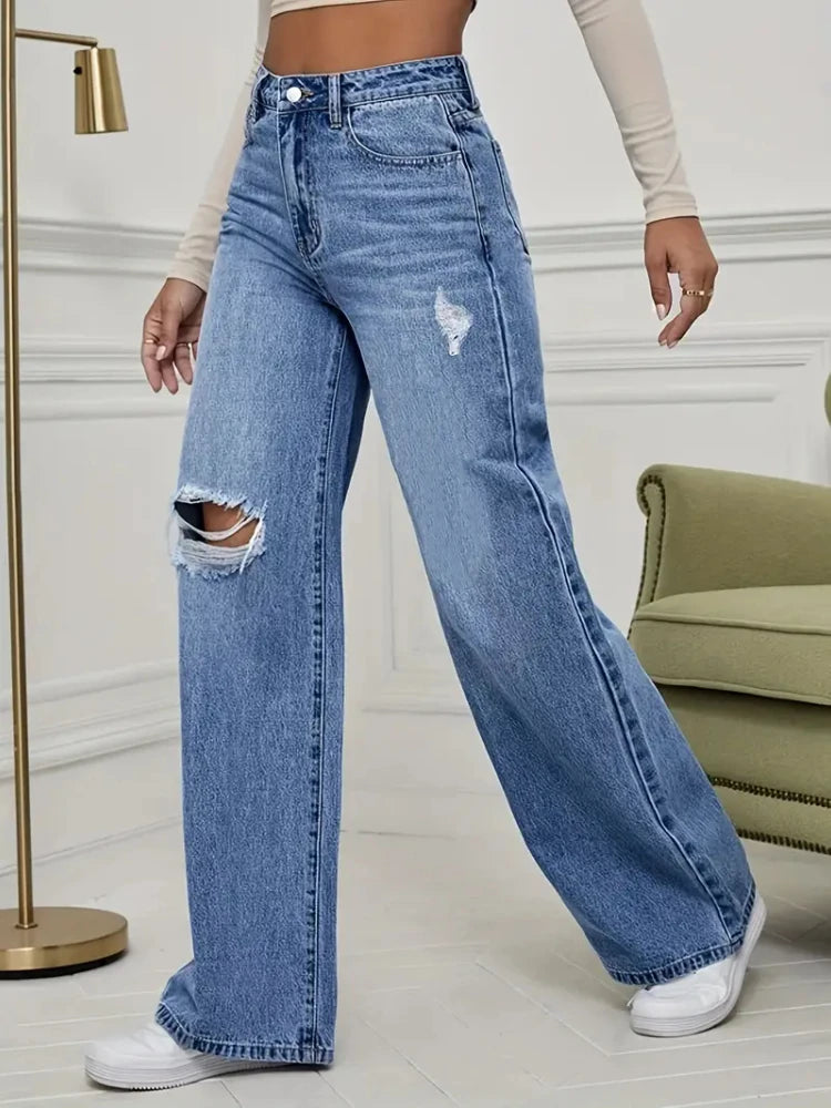 Calça Jeans Feminina Streetwear