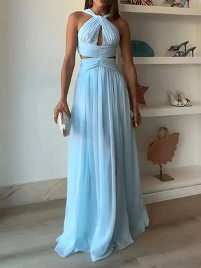 Vestido Longo Ellegance Classic – Sofisticação, Leveza e Estilo Moderno