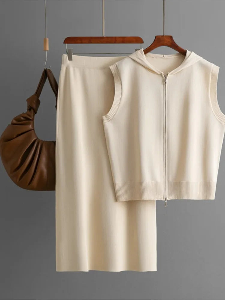 Conjunto Blusa Regata e Saia Longa - Conforto e Charme