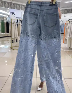Calça Jeans Renda – Conforto, Elegância e Estilo Feminino