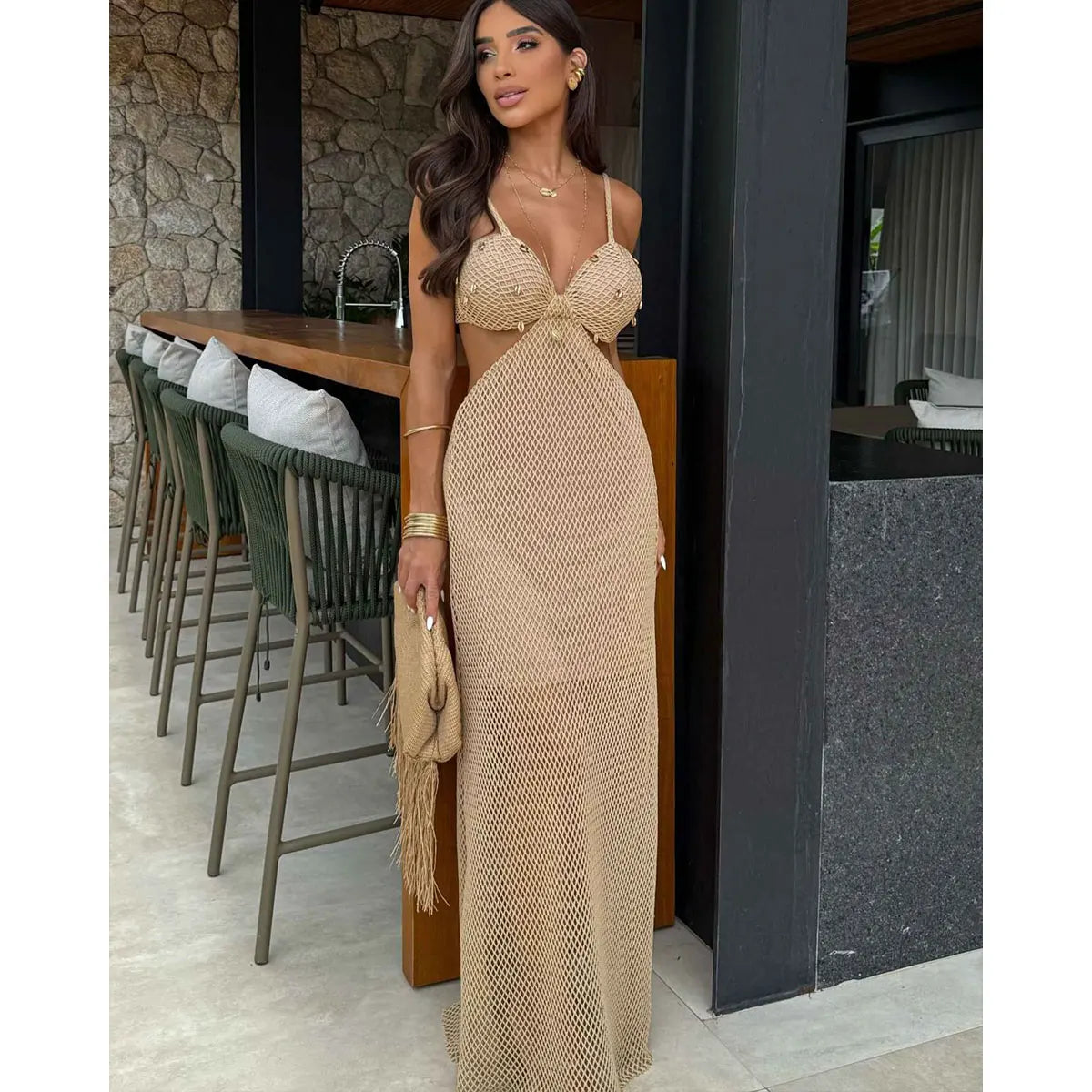 Vestido Longo Ariane – Elegância e Charme para o Verão 2026