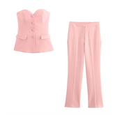 Conjunto Social Tomara que Caia e Calça Rubi