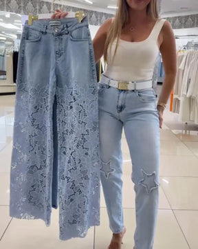 Calça Jeans Renda – Conforto, Elegância e Estilo Feminino